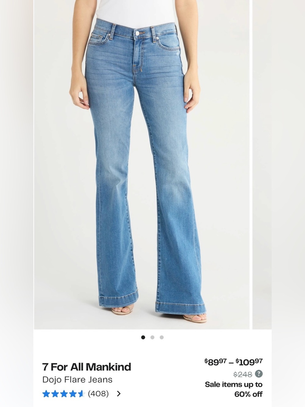 7 For All Mankind Dojo Original Trouser, Size 29, NWT - Picture 9 of 15